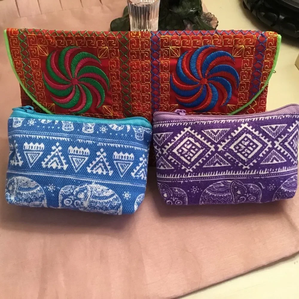 New Set of three pouches/ bags